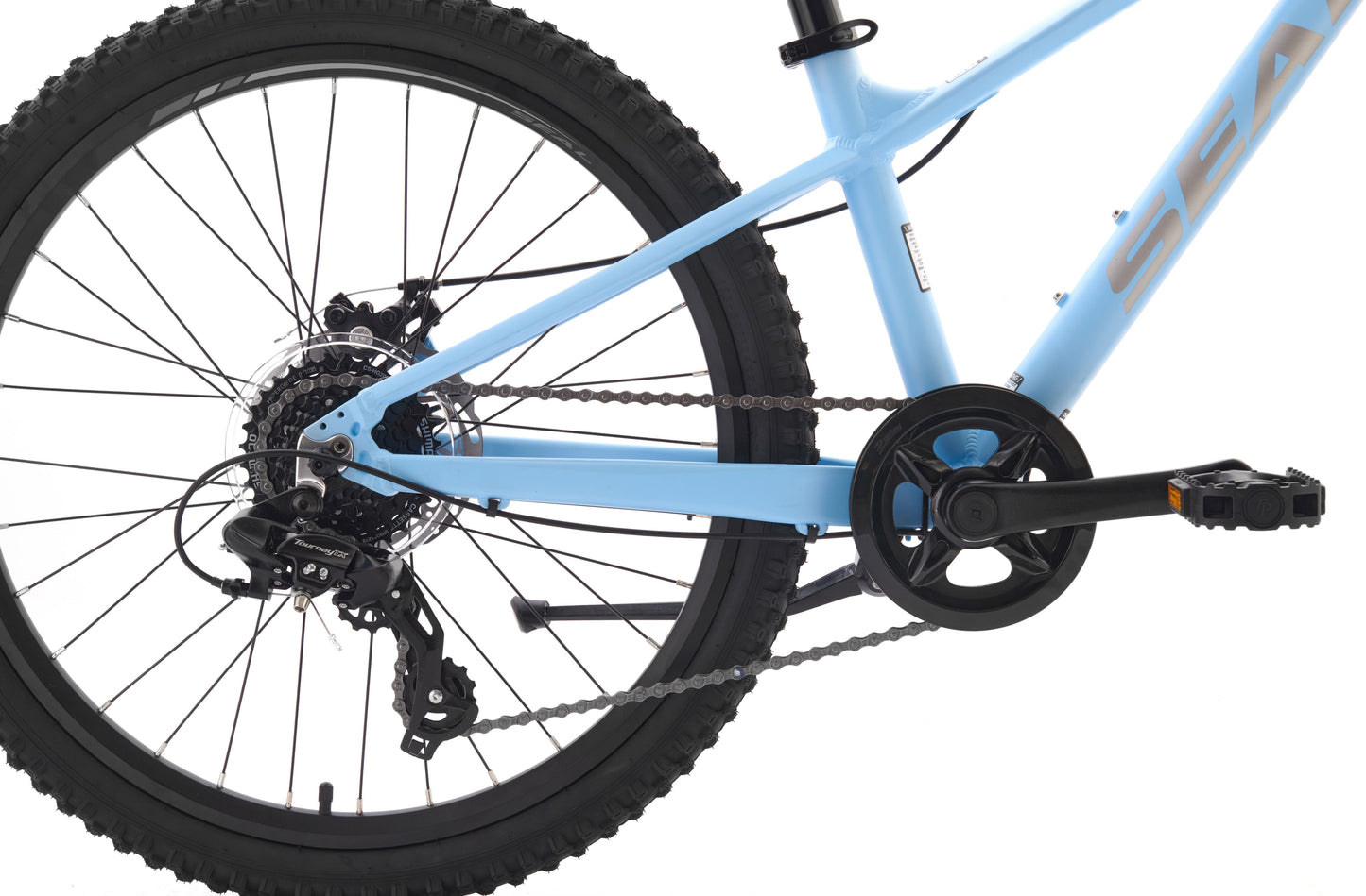 New Vortex 24" Kids Mountain Bike - Disc Brakes, Lightweight Alloy Frame