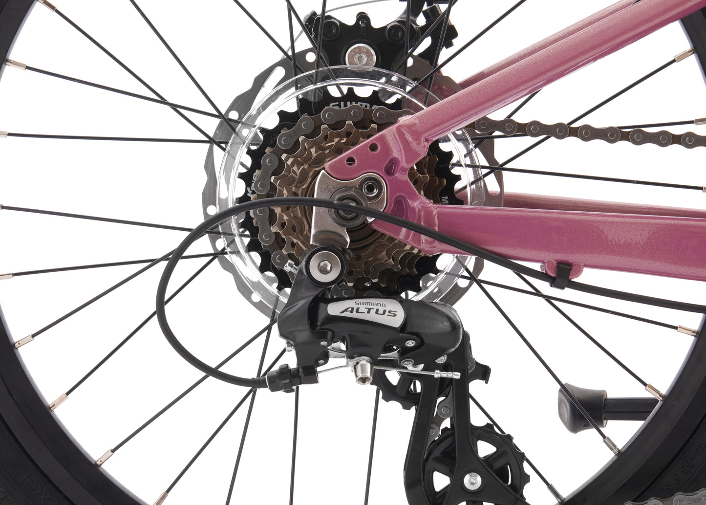 Vortex 20" Kids Mountain Bike - Disc Brakes, Lightweight Alloy Frame