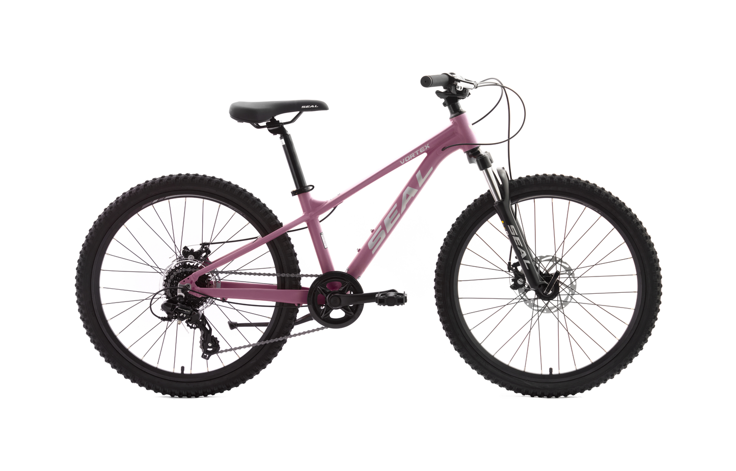 New Vortex 24" Kids Mountain Bike - Disc Brakes, Lightweight Alloy Frame