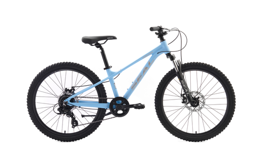 New Vortex 24" Kids Mountain Bike - Disc Brakes, Lightweight Alloy Frame